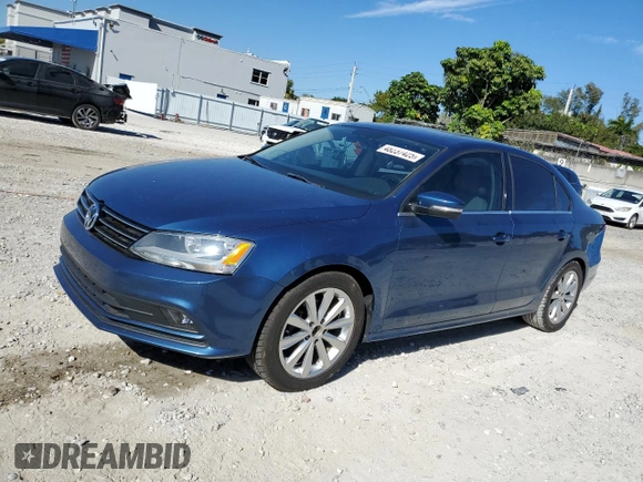 2016 Volkswagen Jetta Sedan 1.8T SEL with VIN 3VWL07AJ5GM221773, listed as a Copart auction lot 48237425 with 109,146 mi miles and Salvage Title. Bid and sale history available at carsss.com. Image 1.