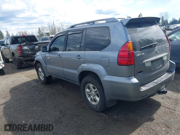 2005 Lexus GX 470 with VIN JTJBT20X650076318, listed as a IAAI auction lot 41896094 with 221,348 mi miles and . Bid and sale history available at DreamBid. Image 3.