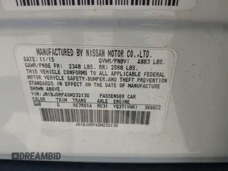2016 Infiniti QX50 with VIN JN1BJ0RP4GM232130, listed as a IAAI auction lot 41768481 with 138,114 mi miles. Bid and sale history available at carsss.com. Image 9.