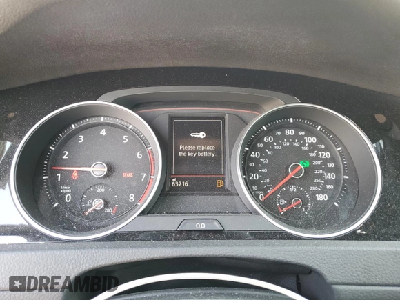 2020 Volkswagen Golf GTI S with VIN 3VW6T7AU7LM016562, listed as a Copart auction lot 50216325 with 63,216 mi miles and Salvage Title. Bid and sale history available at carsss.com. Image 9.