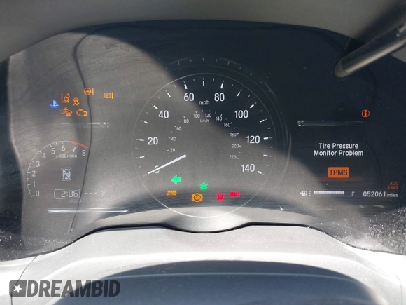 2019 Honda HR-V EX with VIN 3CZRU5H55KM721708, listed as a IAAI auction lot 41993315 with 52,061 mi miles. Bid and sale history available at carsss.com. Image 7.
