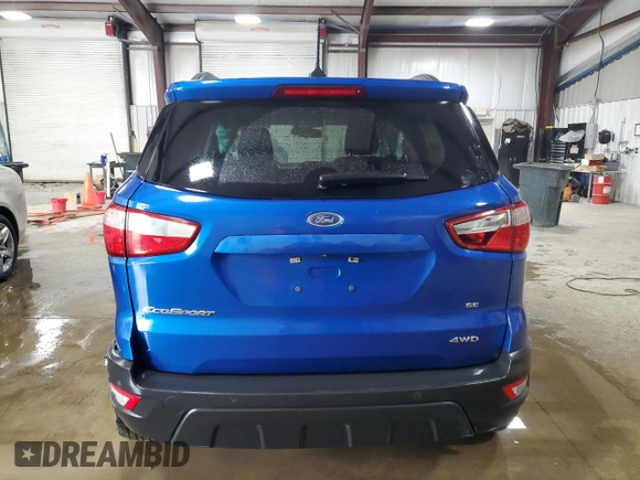 2020 Ford EcoSport SE with VIN MAJ6S3GL6LC368813, listed as a Copart auction lot 53084445 with 73,016 mi miles and Salvage Title. Bid and sale history available at carsss.com. Image 6.