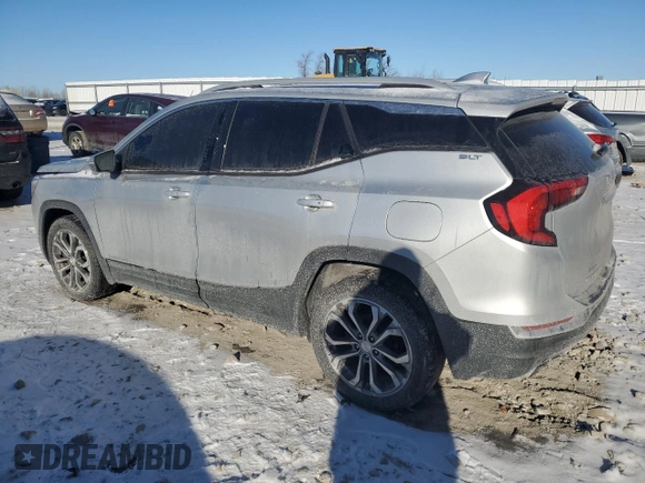 2018 GMC Terrain SLT with VIN 3GKALVEX8JL300375, listed as a Copart auction lot 41511725 with 107,102 mi miles and Salvage Title. Bid and sale history available at carsss.com. Image 2.