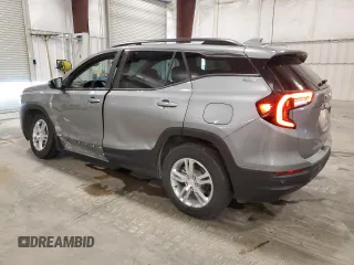 2023 GMC Terrain SLE with VIN 3GKALTEG4PL125913, listed as a Copart auction lot 57597685 with 53,450 mi miles and Salvage title. Bid and sale history available at DreamBid. Image 2.