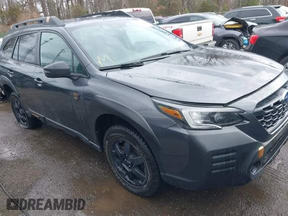 2023 Subaru Outback Wilderness with VIN 4S4BTGUD9P3206122, listed as a IAAI auction lot 41693901 with 25,582 mi miles and . Bid and sale history available at DreamBid. Image 1.