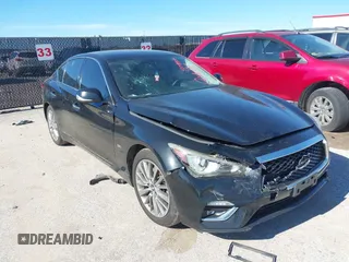 2018 Infiniti Q50 3.0t Luxe with VIN JN1EV7AP1JM351430, listed as a IAAI auction lot 42209857 with 119,531 mi miles. Bid and sale history available at carsss.com. Image 1.