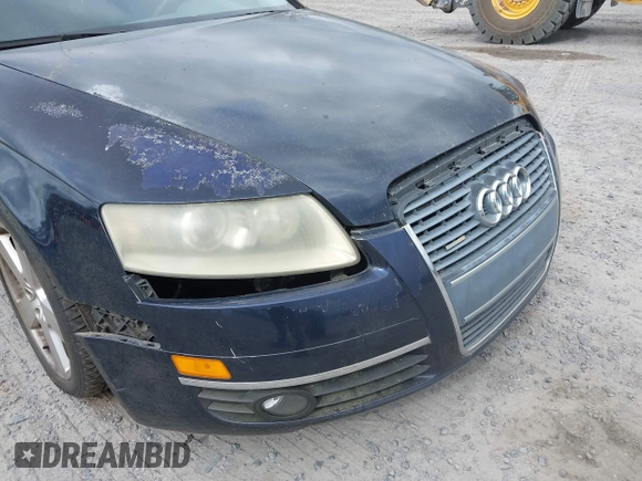 2005 Audi A6 with VIN WAUDG74F35N119978, listed as a IAAI auction lot 41835642 with 205,660 mi miles. Bid and sale history available at carsss.com. Image 6.