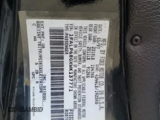 1998 Ford Contour z VIN 1FALP68GXWK137771, wystawiony jako Copart lot #55207535 z przebiegiem 41 365 mil mil oraz Szkody całkowita. Historia ofert i sprzedaży dostępna na DreamBid. Obrazek 12.