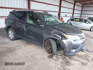 2015 Toyota RAV4 LE with VIN JTMBFREV0FJ044955, listed as a IAAI auction lot 41965740 with 119,311 mi miles. Bid and sale history available at carsss.com. Image 1.
