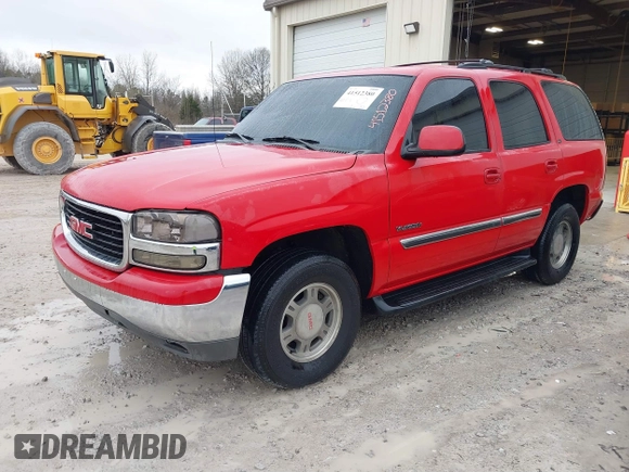 2001 GMC Yukon SLT with VIN 1GKEK13T41J221905, listed as a IAAI auction lot 41512380 with 213,666 mi miles. Bid and sale history available at carsss.com. Image 2.