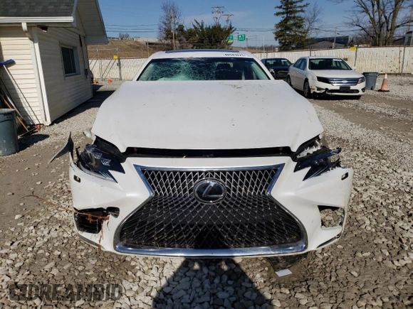 2019 Lexus LS with VIN JTHC51FF6K5005529, listed as a Copart auction lot 48593625 with 35,303 mi miles and Salvage Title. Bid and sale history available at carsss.com. Image 5.