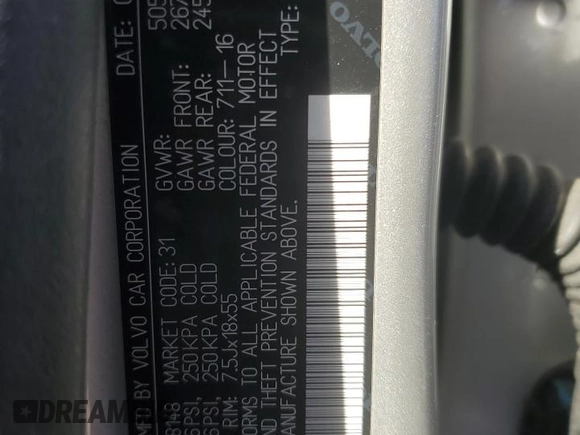 2016 Volvo V60 T5 z VIN YV4612HK1G1008148, wystawiony jako Copart lot #42750955 z przebiegiem 104 415 mil mil oraz Szkoda całkowita • Salvage title. Historia ofert i sprzedaży dostępna na DreamBid. Obrazek 13.