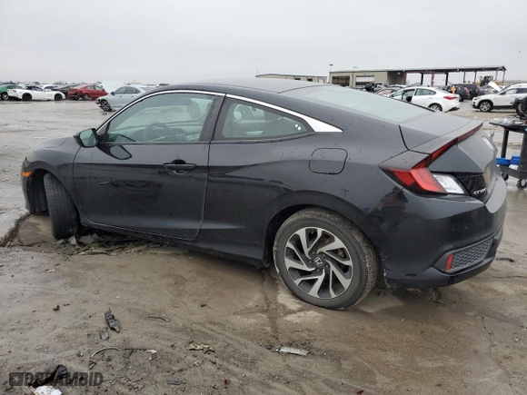 2018 Honda Civic Coupe LX with VIN 2HGFC4B58JH304886, listed as a Copart auction lot 44193085 with 112,353 mi miles and Salvage Title. Bid and sale history available at carsss.com. Image 2.