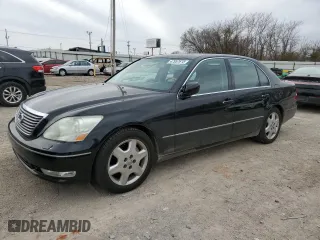 2005 Lexus LS 430 with VIN JTHBN36F155007412, listed as a Copart auction lot 47957615 with 209,921 mi miles and Salvage Title. Bid and sale history available at carsss.com. Image 1.