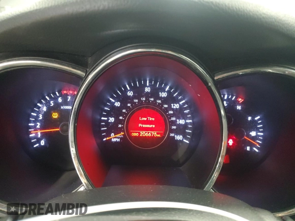 2011 Kia Optima EX with VIN KNAGN4A70B5071155, listed as a Copart auction lot 52201275 with 206,675 mi miles and Salvage Title. Bid and sale history available at carsss.com. Image 9.
