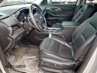 2019 Chevrolet Traverse Premier with VIN 1GNERKKW4KJ298050, listed as a Copart auction lot 57559355 with 54,521 mi miles and Salvage title. Bid and sale history available at DreamBid. Image 7.