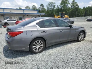 2014 Infiniti Q50 Sport with VIN JN1BV7AR4EM702521, listed as a Copart auction lot 61017205 with 61,317 mi miles and Salvage title. Bid and sale history available at DreamBid. Image 3.