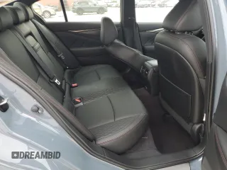 2024 Infiniti Q50 Red Sport 400 with VIN JN1FV7DP0RM660155, listed as a Copart auction lot 44143915 with 5,521 mi miles and Salvage Title. Bid and sale history available at DreamBid. Image 10.
