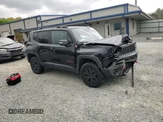 2018 Jeep Renegade Trailhawk with VIN ZACCJBCB3JPH19015, listed as a Copart auction lot 51107615 with 57,517 mi miles and Salvage title. Bid and sale history available at DreamBid. Image 11.