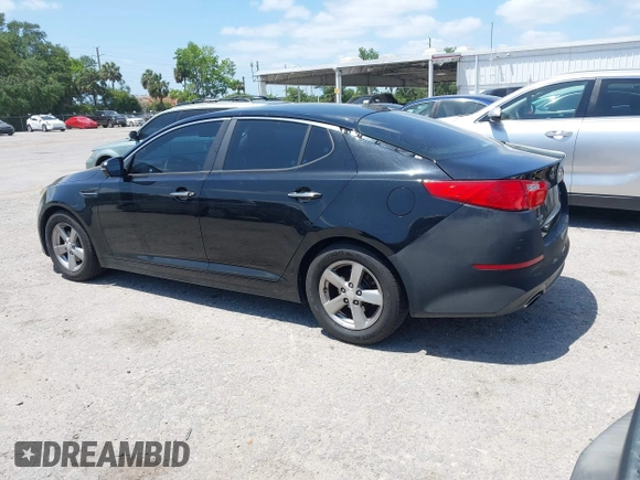 2014 Kia Optima LX with VIN 5XXGM4A78EG296882, listed as a IAAI auction lot 42126103 with 148,004 mi miles. Bid and sale history available at carsss.com. Image 3.