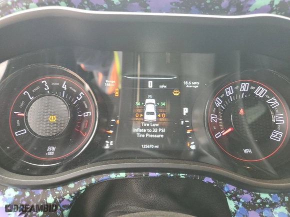 2017 Dodge Challenger SXT Plus with VIN 2C3CDZAG7HH650540, listed as a Copart auction lot 50882965 with 125,670 mi miles and Salvage Title. Bid and sale history available at carsss.com. Image 9.