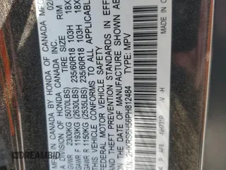 2023 Honda CR-V Sport with VIN 2HKRS6H56PH812484, listed as a Copart auction lot 55608005 with 46,064 mi miles and Salvage Title. Bid and sale history available at DreamBid. Image 13.