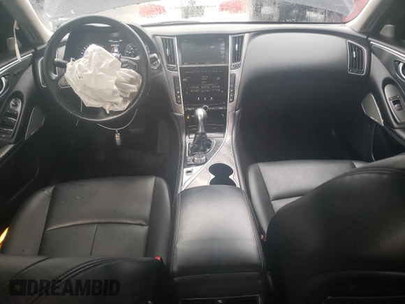 2017 Infiniti Q50 Premium with VIN JN1EV7ARXHM834006, listed as a Copart auction lot 57893235 with 65,068 mi miles and Salvage title. Bid and sale history available at DreamBid. Image 8.