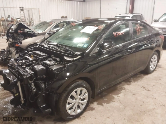 2022 Hyundai Accent SE with VIN 3KPC24A65NE166577, listed as a IAAI auction lot 41708850 with 17,566 mi miles. Bid and sale history available at carsss.com. Image 18.