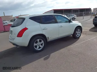 2005 Nissan Murano SE with VIN JN8AZ08T95W323383, listed as a IAAI auction lot 41692893 with 148,748 mi miles. Bid and sale history available at carsss.com. Image 4.