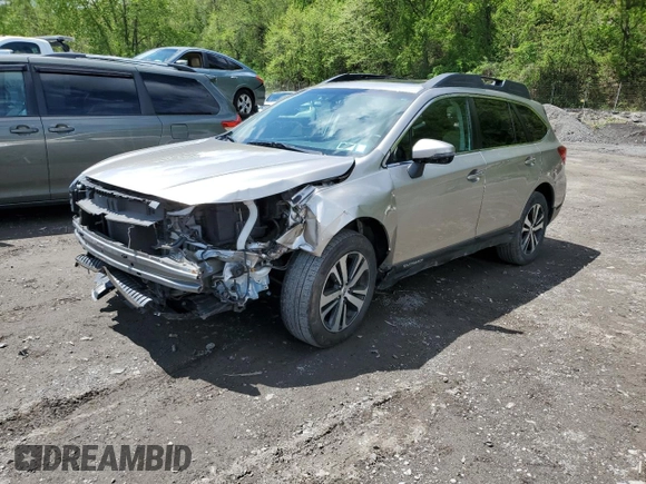 2018 Subaru Outback Limited with VIN 4S4BSANC6J3279669, listed as a Copart auction lot 55331095 with 76,741 mi miles and Salvage Title. Bid and sale history available at DreamBid. Image 1.