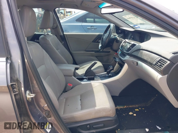 2014 Honda Accord EX-L with VIN 1HGCR2F81EA212596, listed as a IAAI auction lot 41959668 with 143,839 mi miles and . Bid and sale history available at carsss.com. Image 5.