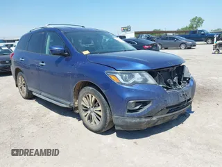 2017 Nissan Pathfinder SV with VIN 5N1DR2MM2HC656691, listed as a IAAI auction lot 42234327 with 129,867 mi miles and . Bid and sale history available at DreamBid. Image 1.