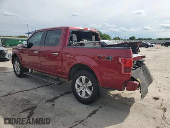 2017 Ford F-150 XL with VIN 1FTEW1EG6HFB89083, listed as a Copart auction lot 56287735 with Not provided miles and Salvage title. Bid and sale history available at DreamBid. Image 2.