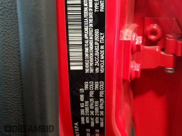 2018 Jeep Renegade Upland с VIN ZACCJBAB2JPJ50593, выставлен на аукционе Copart как лот 60989745 с пробегом 55 054 миль миль и Списание • Salvage title. История ставок и продаж доступна на DreamBid. Изображение 13.