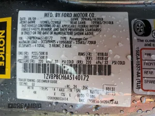 2010 Ford Mustang GT with VIN 1ZVBP8CH6A5140172, listed as a Copart auction lot 52703755 with Not provided miles and Salvage title. Bid and sale history available at DreamBid. Image 12.