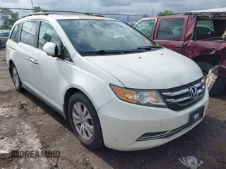 2014 Honda Odyssey EX-L with VIN 5FNRL5H6XEB088911, listed as a IAAI auction lot 42538596 with 123,546 mi miles and . Bid and sale history available at DreamBid. Image 1.