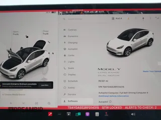 2024 Tesla Model Y Long Range with VIN 7SAYGAEE2RF014315, listed as a IAAI auction lot 42053183 with 36,521 mi miles and . Bid and sale history available at carsss.com. Image 7.
