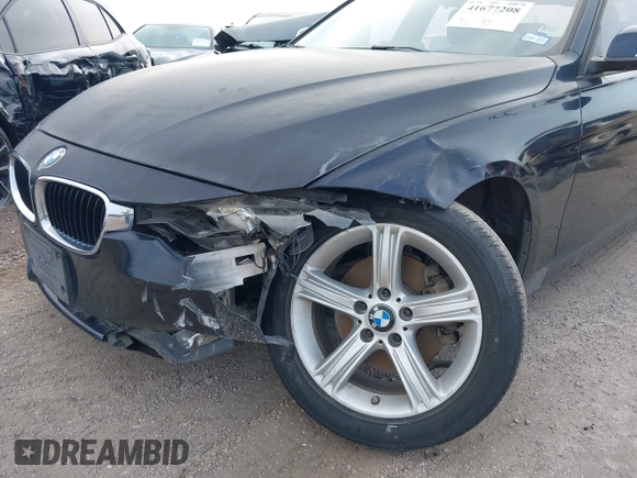 2015 BMW 3 Series 320i with VIN WBA3B1C53FK138310, listed as a IAAI auction lot 41677208 with 57,891 mi miles. Bid and sale history available at carsss.com. Image 6.