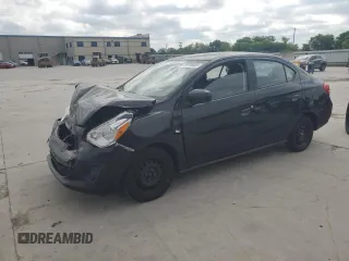 2020 Mitsubishi Mirage ES z VIN ML32F3FJ5LHF08713, wystawiony jako Copart lot #53704685 z przebiegiem 83 452 mil mil oraz Szkoda całkowita • Salvage title. Historia ofert i sprzedaży dostępna na DreamBid. Obrazek 1.