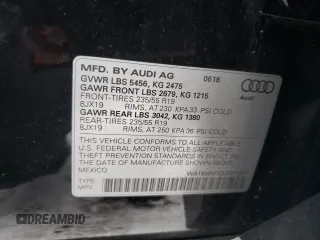 2018 Audi Q5 Premium Plus with VIN WA1BNAFY2J2211505, listed as a Copart auction lot 36286353 with 33,199 mi miles. Bid and sale history available at carsss.com. Image 14.