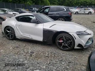 2020 Toyota Supra 3.0 with VIN WZ1DB4C03LW025590, listed as a Copart auction lot 58242644 with Not provided miles and Salvage title. Bid and sale history available at DreamBid. Image 4.