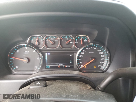 2017 Chevrolet Silverado 1500 LTZ with VIN 3GCPCSECXHG315030, listed as a Copart auction lot 50766385 with 127,349 mi miles and Salvage Title. Bid and sale history available at DreamBid. Image 9.