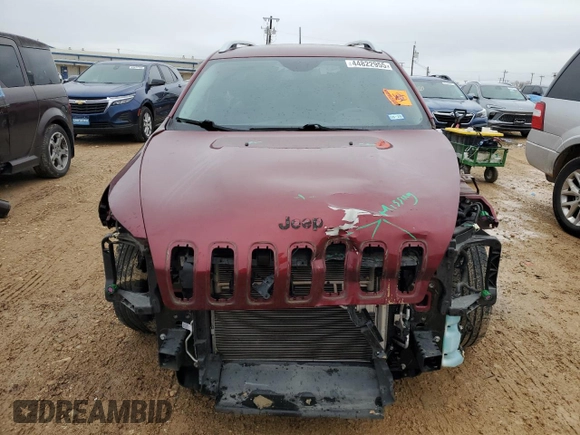 2018 Jeep Cherokee Latitude Plus with VIN 1C4PJLLBXJD615689, listed as a Copart auction lot 44822955 with 54,412 mi miles and Salvage Title. Bid and sale history available at carsss.com. Image 5.