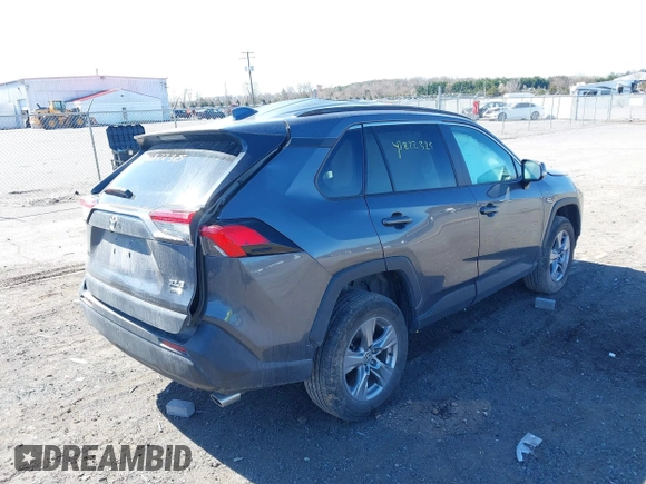 2023 Toyota RAV4 XLE with VIN 2T3P1RFV7PW369012, listed as a IAAI auction lot 41822325 with 57,527 mi miles. Bid and sale history available at carsss.com. Image 4.