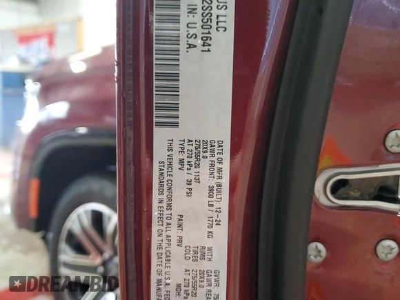 2025 Jeep Wagoneer с VIN 1C4SJVAP2SS501641, выставлен на аукционе Copart как лот 52308455 с пробегом 2 705 миль миль и Списание • Salvage title. История ставок и продаж доступна на DreamBid. Изображение 14.