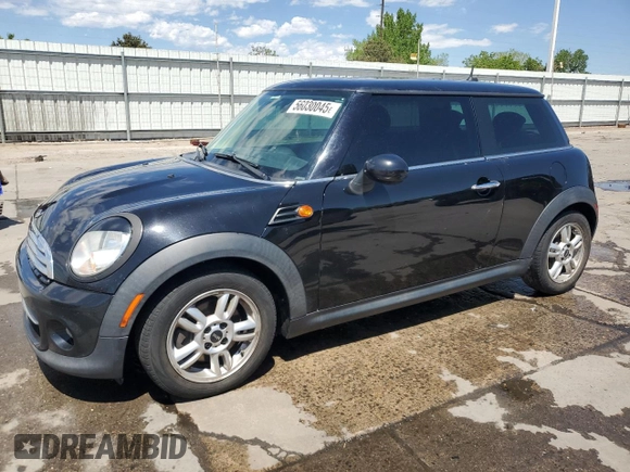2012 MINI Hardtop with VIN WMWSU3C52CT369481, listed as a Copart auction lot 56030045 with 146,546 mi miles and Salvage title. Bid and sale history available at DreamBid. Image 1.