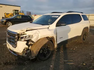 2021 GMC Acadia AT4 with VIN 1GKKNLLS5MZ113473, listed as a Copart auction lot 89389255 with 46,077 mi miles and Salvage Title. Bid and sale history available at carsss.com. Image 1.