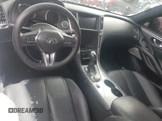 2017 Infiniti Q60 Premium with VIN JN1CV7EL4HM320567, listed as a Copart auction lot 79455314 with 74,043 mi miles and Salvage title. Bid and sale history available at DreamBid. Image 8.