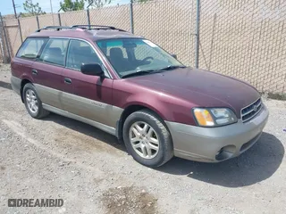 2000 Subaru Legacy Wagon Outback w/RB Equip with VIN 4S3BH6659Y6663406, listed as a IAAI auction lot 42095144 with 270,836 mi miles. Bid and sale history available at carsss.com. Image 1.