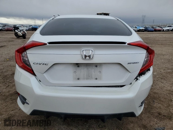 2019 Honda Civic Sedan Sport with VIN 2HGFC2F81KH542637, listed as a Copart auction lot 49427385 with 80,025 mi miles and Salvage Title. Bid and sale history available at carsss.com. Image 6.